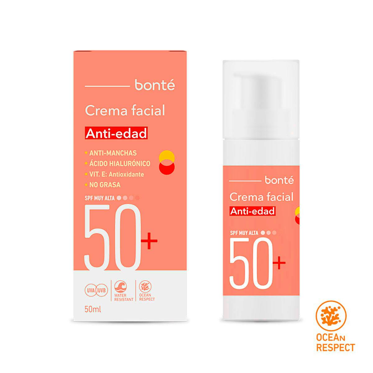 Crema facial solar bonté