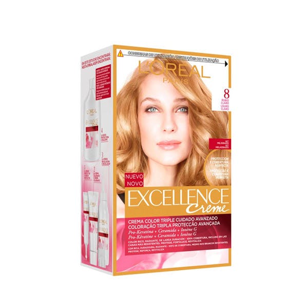 Tinte Rubio Excellence Creme de LOREAL Mousse limpiadora NeSk