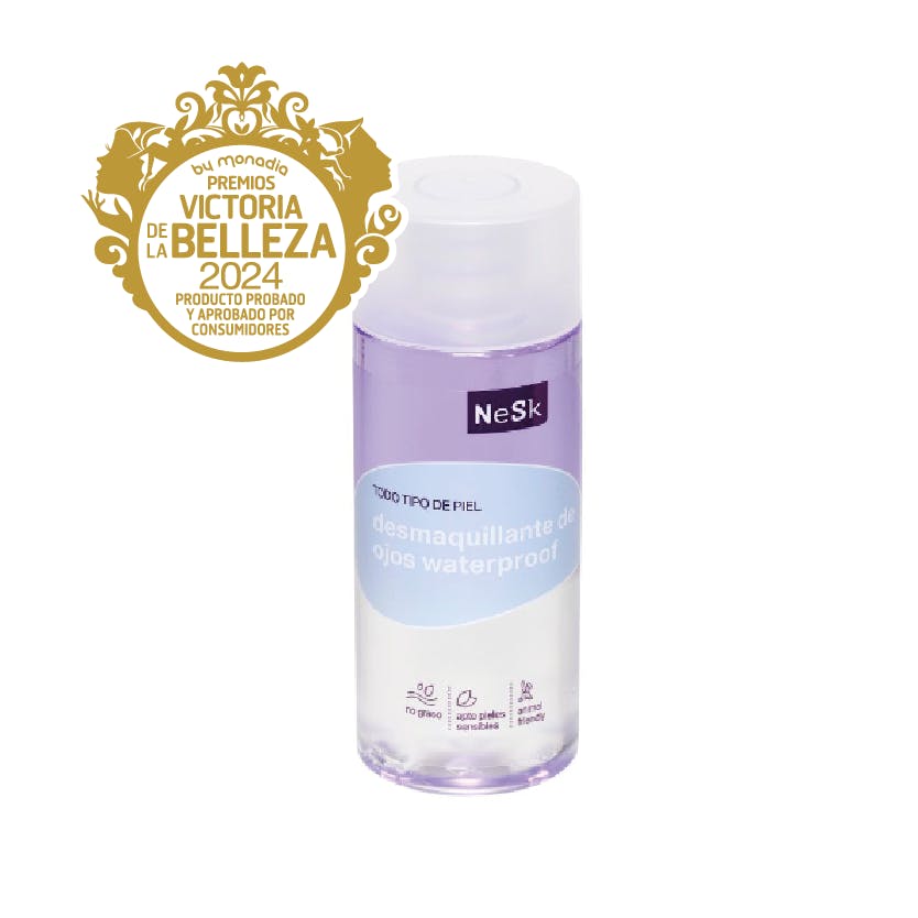 Desmaquillante ojos waterproof NeSk 150ml Mascarilla Antifrizz Coco Bonte Sense 300Ml